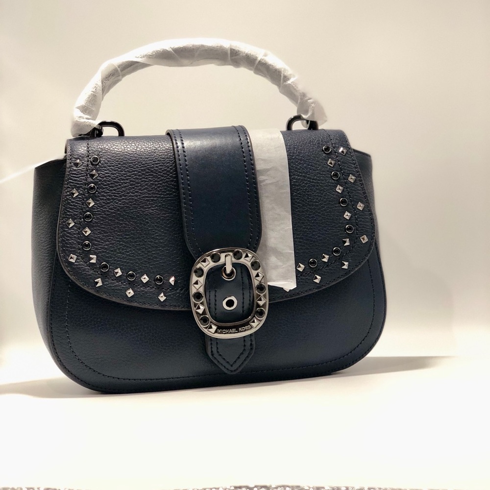Michael Kors Navy Crossbody Purse “Viola”